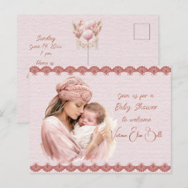 Postal De Invitación Bienvenidos a una ducha bebé