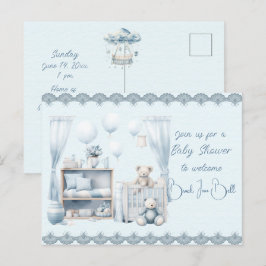 Postal De Invitación Bienvenidos a una ducha de bebé