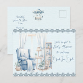 Postal De Invitación Bienvenidos a una ducha de bebé