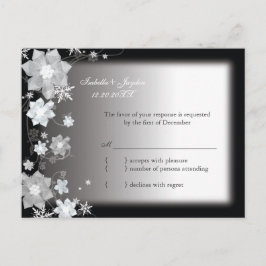 Postal De Invitación Bling Bling Diciembre Boda RSVP