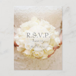 Postal De Invitación Boda Británico Flor Bouquet RSVP