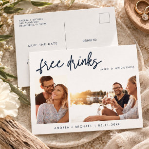 Postal De Invitación Boda con Presupuesto Ahorra la Fecha