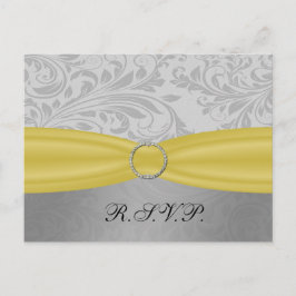 Postal De Invitación Boda de la hebilla diamante de la ribbon diamante