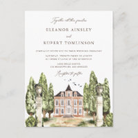 Boda de Mano Inglés Tradicional de Acuarela
