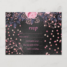 Boda de presupuesto Aspecto metálico Rosegold Flor