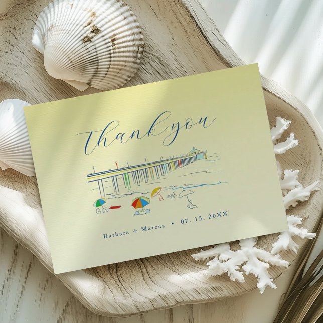Postal De Invitación Boda en la Playa Agradecimientos (Subido por el creador)