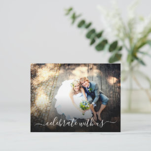 Postal De Invitación Boda Fiesta Elopement celebra con nosotros