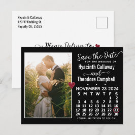 Postal De Invitación Boda Guardar la foto del calendario de noviembre d
