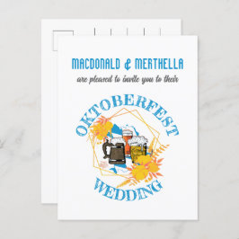 Postal De Invitación Boda OKTOBERFEST