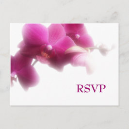 Postal De Invitación Boda Orquídea Rosa RSVP