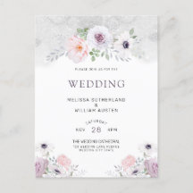 Boda Rosa de anémona acuarela floral invernal