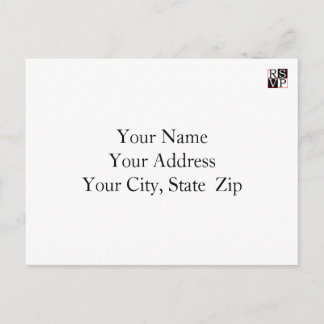 Postal De Invitación Boda RSVP