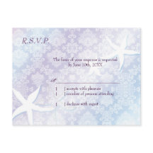 Boda tropical de pez estelar Cute RSVP
