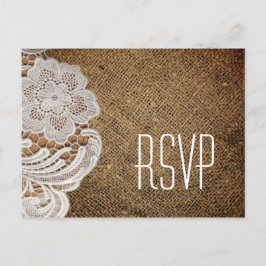 Postal De Invitación bodas rústicas en el campo occidental