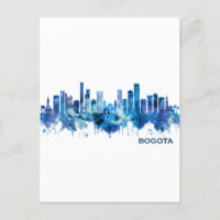 Bogota Colombia Skyline Blue