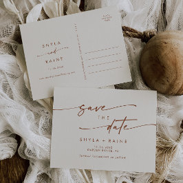 Postal De Invitación Boho Moda Bohemian Cream Wedding Save the Date