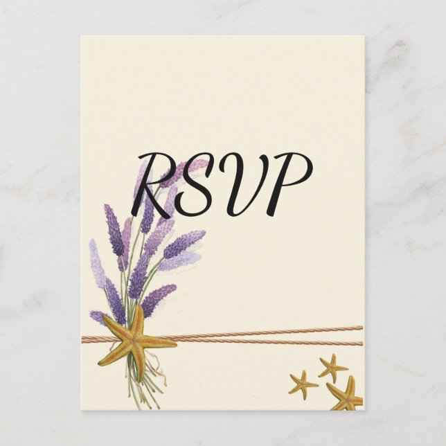 Postal De Invitación bonito SVP simple (Anverso)