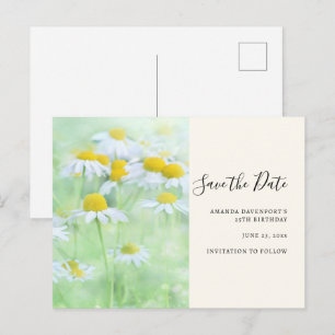 Postal De Invitación Bonitos en una foto de campo Guardar la fecha