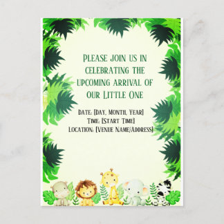 Postal De Invitación Bosque Pequeño y Bonito