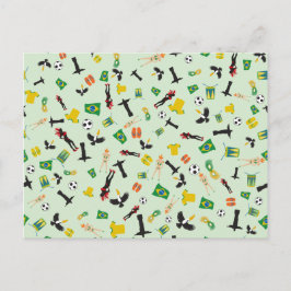 Postal De Invitación Brasil - fiesta de Samba en Río de Janeiro