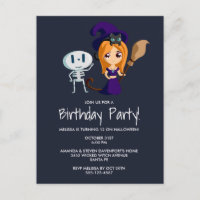 Bruja suave en la fiesta de cumpleaños de Hallowee