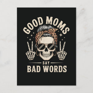 Postal De Invitación Buenas Mamás Dicen Palabras Malas Divertidas