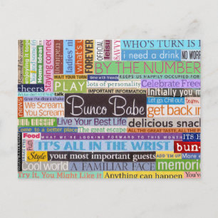 Postal De Invitación Bunco Babe