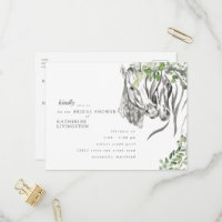 Caballos Rústicos Nuzzing Ducha Bridal Neutral