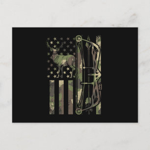 Postal De Invitación Cacería de arco del cazador de venados