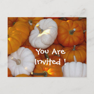 Postal De Invitación calabazas. ¡Estás Invitado!