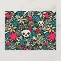 Calavera entre flores