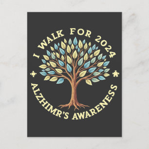 Postal De Invitación Camino por el mes de conciencia del Alzheimer 2024