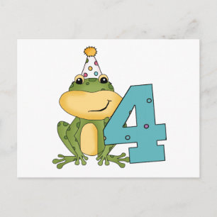 Postal De Invitación Camisetas y regalos de cumpleaños de fiesta Frog