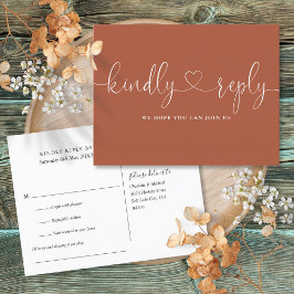 Postal De Invitación Canción de escritura de Terracotta Heart Solicitud