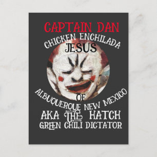 POSTAL DE INVITACIÓN CAPITÁN DAN CHICKEN ENCHILADA JESÚS 2051 NM