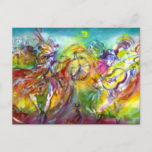 Postal De Invitación CARNAVAL ITALIANO / Baile de mascaradas y música