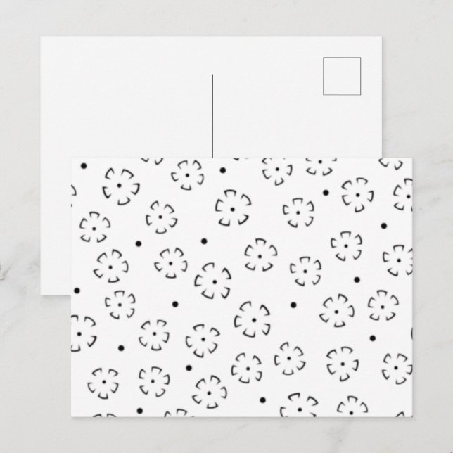 Postal De Invitación Carpeta de cumpleaños con flores personalizadas (Anverso / Reverso)