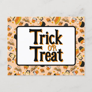 Postal De Invitación Carta temática Cute Halloween Baking