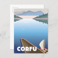 Cartel de viaje a Corfú