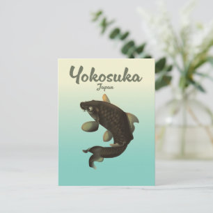 Postal De Invitación cartel de viaje Yokosuka Japón