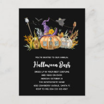 Casa de calabaza embrujada con fantasma y murciéla