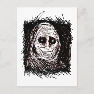 Postal De Invitación Casa-huésped horrorosa, nunca solo, no convidada