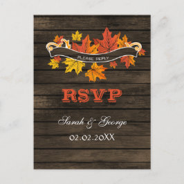 Postal De Invitación casamiento rústico de madera de pino