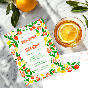 Postal De Invitación Celebración de cítricos DESPEDIDA de SOLTERA de VE