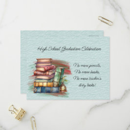 Postal De Invitación Celebración de graduación de secundaria