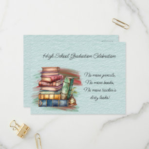 Postal De Invitación Celebración de graduación de secundaria