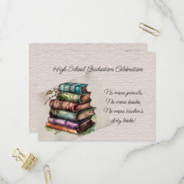 Postal De Invitación Celebración de graduación de secundaria