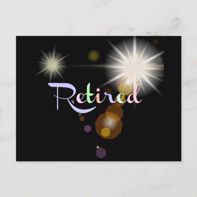 Postal De Invitación Celebración de la jubilación (Anverso)