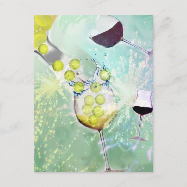 Postal De Invitación Celebración del tenis (Anverso)