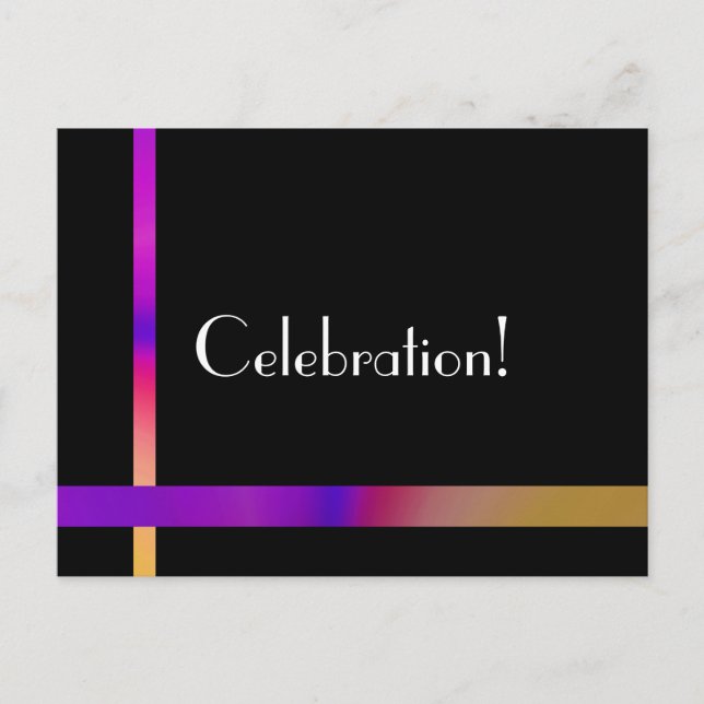 Postal De Invitación Celebraciones! (Anverso)